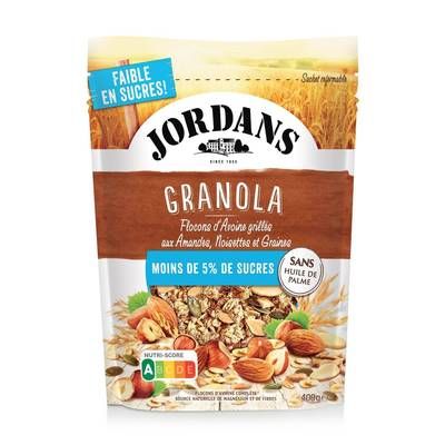 Jordans Granola flocons d'avoine grillés, amandes, noix du Brésil et noisettes, 400g