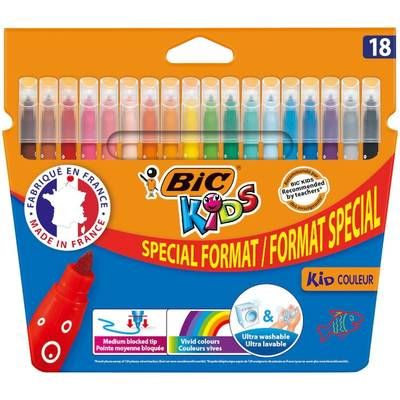 Bic Feutres de coloriage kids, 18 feutres