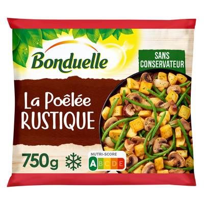 Bonduelle Poêlée La rustique- Pommes de terre, champignons de Paris, bolets, 750g