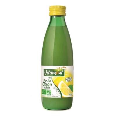 Vitamont Pur jus de citron de Sicile bio, 25cl