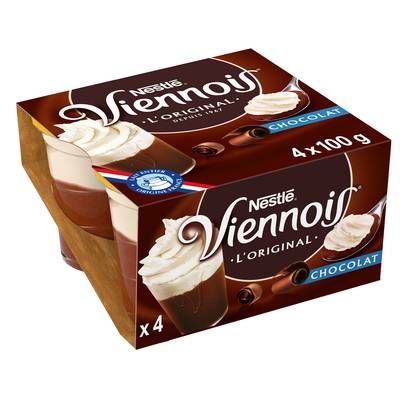 Viennois Liégeois chocolat, 4x100g