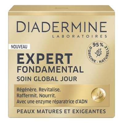 Diadermine Crème de jour fondamental nuit pour les peaux matures et exigeantes, 50ml