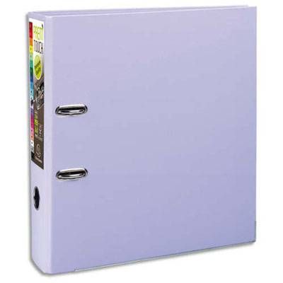 Exacompta Classeur levier lilas pour feuilles 24,2 x 29,7 cm, Dos  80mm