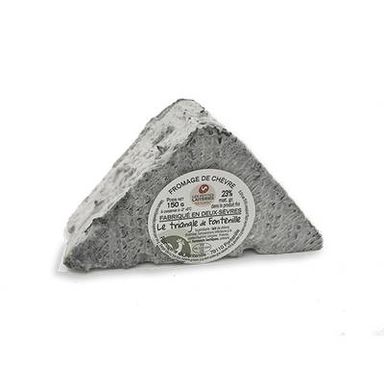 Les Petites Laiteries Triangle Cendré de Fontenille - Lait de chèvre thermisé, 150g