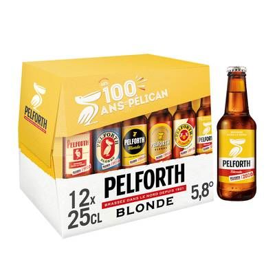 Pelforth Bière blonde 5.8°, 12x25cl