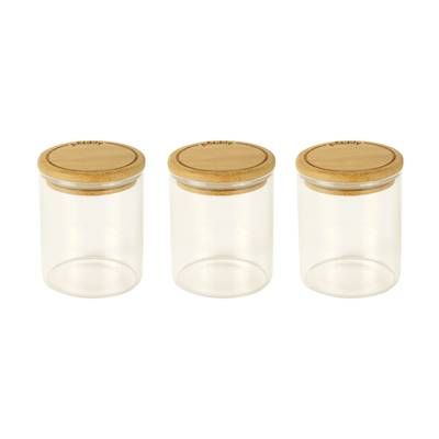 Pebbly Set de 3 boites en verre à épices, 190ml