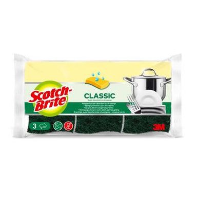 Scotch Brite Eponges grattantes verte l originale, 3 pièces