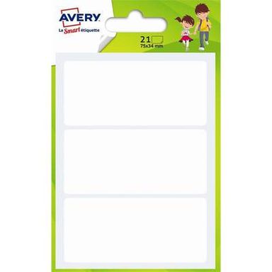 Avery Etiquettes blanches multi-usages 34 x 75 mm, 21  étiquettes