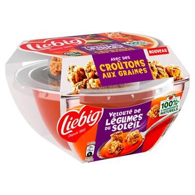 Liebig Soupe Velouté de Légumes du Soleil et Toppings, 32 cl