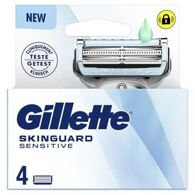 Gillette Lames de rasoir Skinguard sensitive, 4 lames