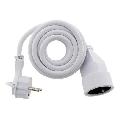 Zenitech Prolongateur électrique 16A 2 P+T avec fiche plate, 3 m