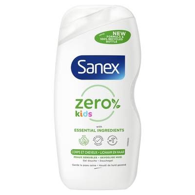 Sanex Gel douche Corps et Cheveux Zero% Enfants, 475ml