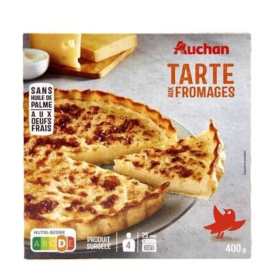 Auchan Tarte aux fromages, 400g