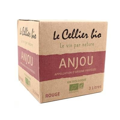 Anjou Rouge AOC Le Cellier Bio 12°, Bag in box 3L