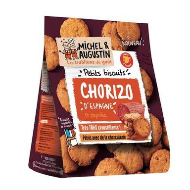 Michel et Augustin Petits biscuits au chorizo et au paprika, 90g