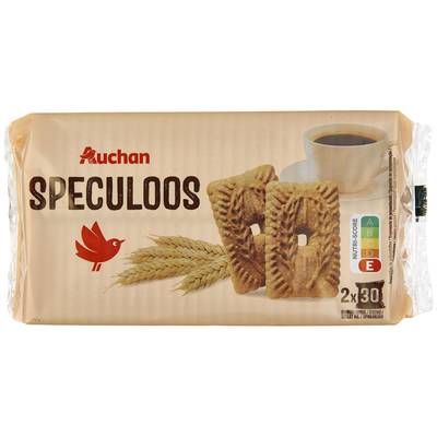 Auchan Biscuits Speculoos tradition sachets fraîcheur, 500g