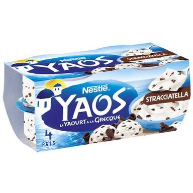 Yaos Yaourt Grecque Stracciatella, 4x125g