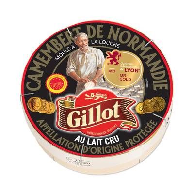 Gillot Camembert AOP au lait cru, 250g