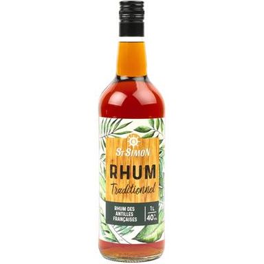 St Simon Rhum ambré des Antilles 40°, 1L