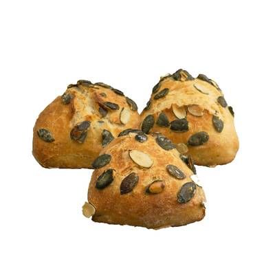 Pains et Tradition Petits pains carré épautre courge Bio précuits, 8x40g