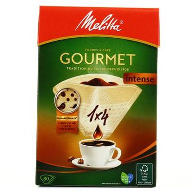 Melitta Filtres à café Intense 1x4, 80 filtres