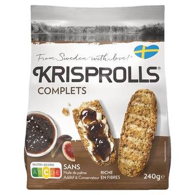 Krisprolls Petits Pains Suédois Complets, 240g