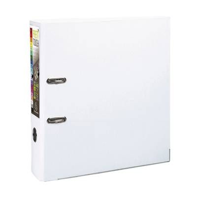 Exacompta Classeur levier blanc pour feuilles 24,2 x 29,7 cm, Dos  80 mm