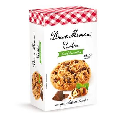 Bonne Maman Cookie chocolat noisettes x8, 225g