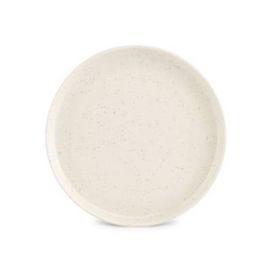 Collection Dot Assiette plate vanille, 19,5 cm