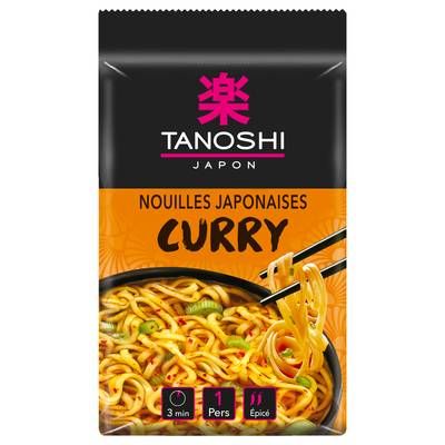 Tanoshi - Japon Nouilles de blé instantanées asiatiques saveur curry, 85g
