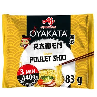 Oyakata Soupe Nouilles Ramen Poulet Shio en sachet, 83g