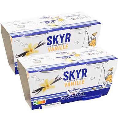 Les Danone Du Monde Skyr Vanille 0%mg, Lot de 2 - 2x140g