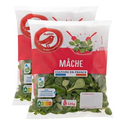 Auchan Mâche Origine France, Lot de 2x125g