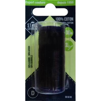 Style couture Fil 100% coton noir, 100 Mètres