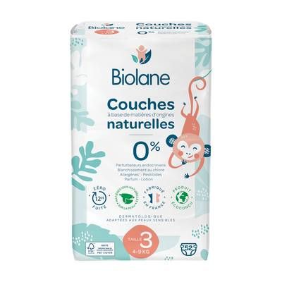 Biolane Couche écologique 4-9kg T3, 52 couches