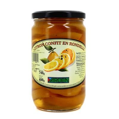 Yarden Citron confit en rondelle, 650g