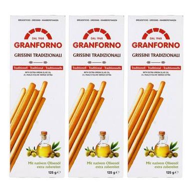 Granforno Gressins traditionnels, Lot de 3x125g