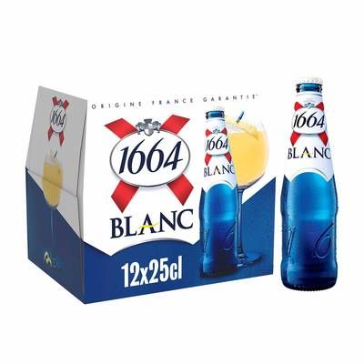 1664 Blanc Bière Blanche 5°, 12x25cl