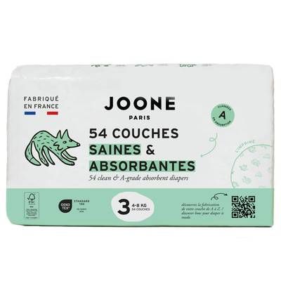 Joone Couches Bébé T3 4-8kg, 54 couches