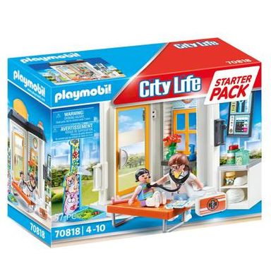 PLAYMOBIL® City Life Starter Pack Cabinet de pédiatre, 70818