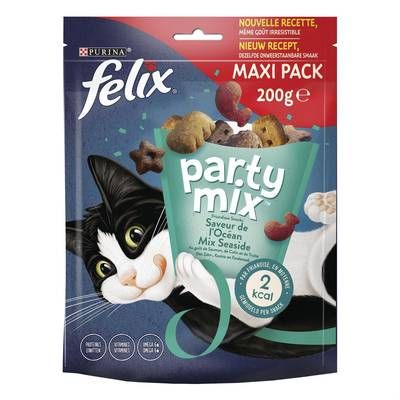 Purina - Félix Party Mix Saveur de l'Océan - Friandises pour chat, 200g