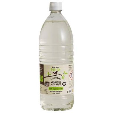 Auchan Better Life Vinaigre ménager concentré 20, 1L