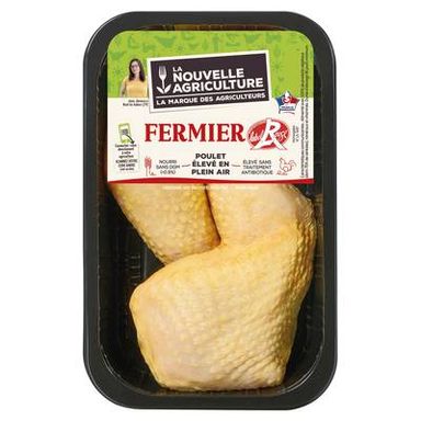 La Nouvelle Agriculture Cuisses de Poulet Fermier Label Rouge, 2x275g