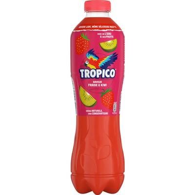 Tropico Saveur fraise kiwi, sans bulles., 1,25L
