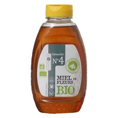 Les apiculteurs associés Miel de fleurs liquide bio, 500g
