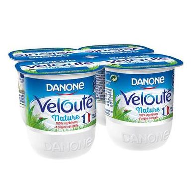 Velouté Yaourt Brassé Nature, 4x125g