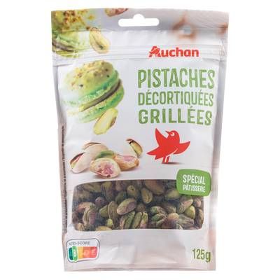 Auchan Pistaches Décortiquées, 125g