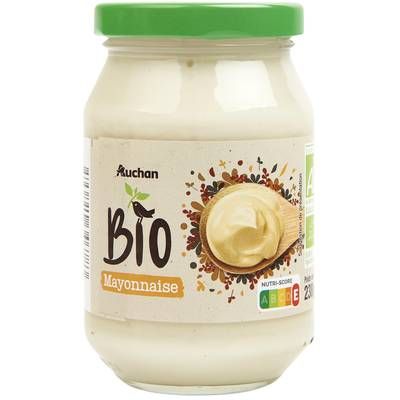 Auchan BIO Mayonnaise à la moutarde de Dijon Bio, 250g