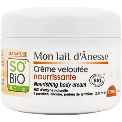SO'BIO ETIC Crème corps veloutée Mon Lait d¿Ânesse, 200ml