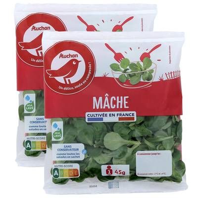 Auchan Mâche Origine France, Lot de 2x45g